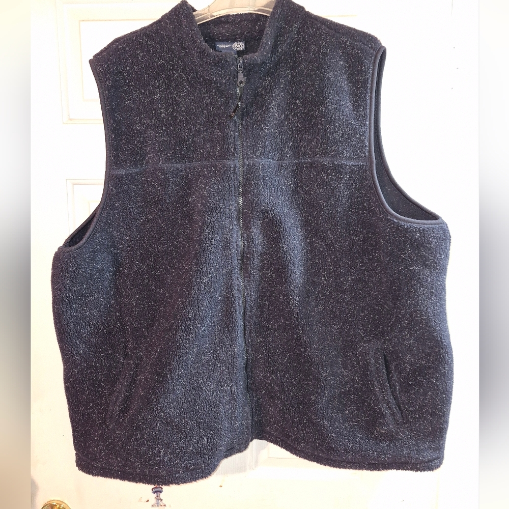 Venezia Jeans Gray Fleece Vest Size 26/28